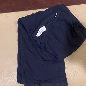 Hollister Navy Wide Leg Pants Linen